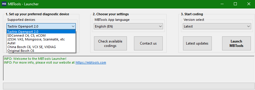 VCI-Installation im CarCodia Launcher