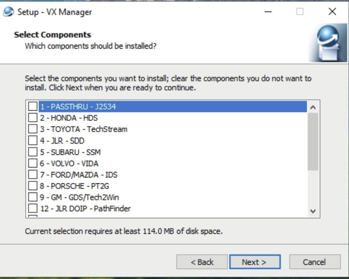 VX Manager einrichten