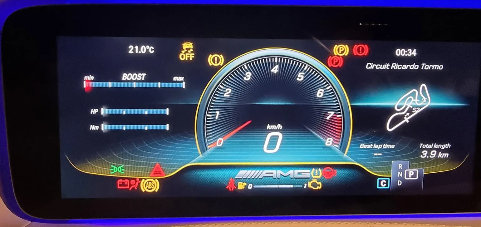 w205 AMG Menu